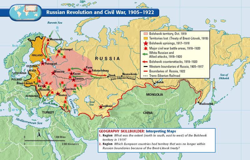 De Russische Revolutie Kaart Kaart Van De Russische Revolutie Oost De Russische Revolutie Kaart Kaart Van De Russische Revolutie Oost