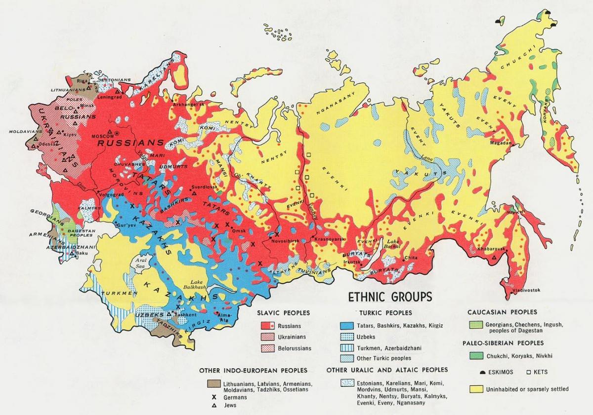 Rusland religie kaart