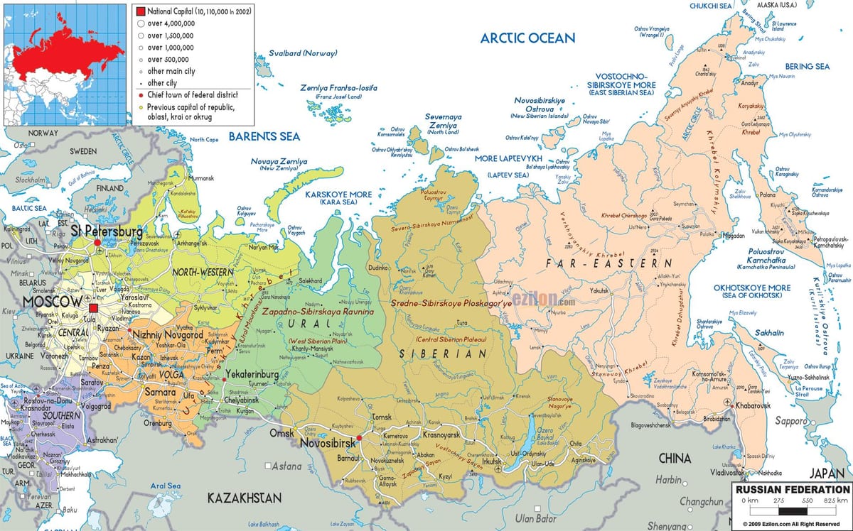 kaart russisch