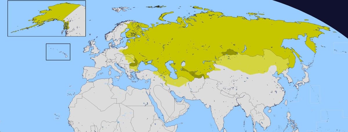 kaart van het russische rijk