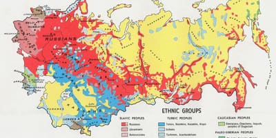 Rusland etnische kaart