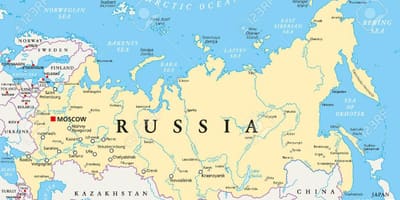Rusland hoofdstad kaart
