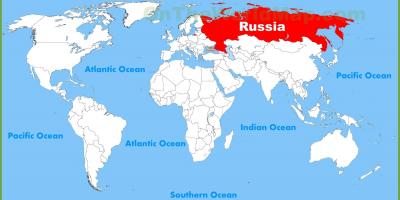 Wereld kaart van Rusland