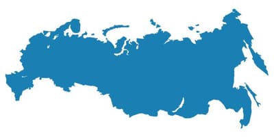 Kaart van Rusland vector