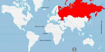 Rusland locatie op kaart