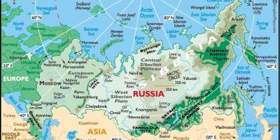 Kaart van Rusland reizen