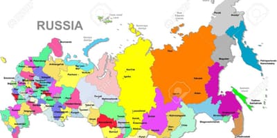 Kaart van de russische federatie