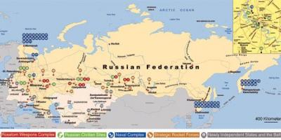 Kaart van de russische marine bases