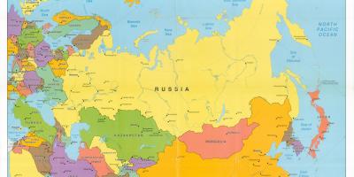 Kaart van de SOVJET-unie vs Rusland