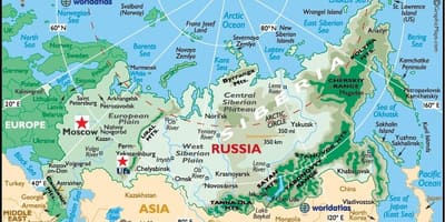 Kaart van de ufa in Rusland